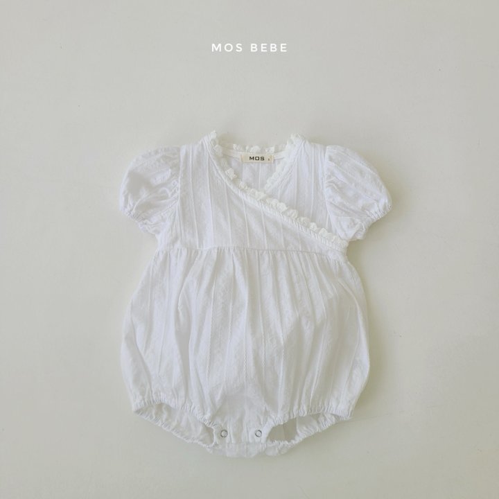 Mos Bebe - Korean Baby Fashion - #babyoutfit - Anna Flower Wrap Suit - 9