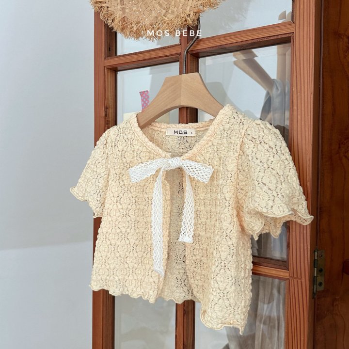 Mos Bebe - Korean Baby Fashion - #babywear - Scone Short Sleeve Cardigan - 7