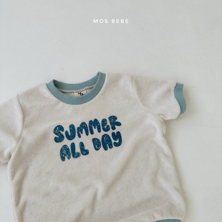 Mos Bebe - Korean Baby Fashion - #onlinebabyboutique - Summer Terry Suit - 3