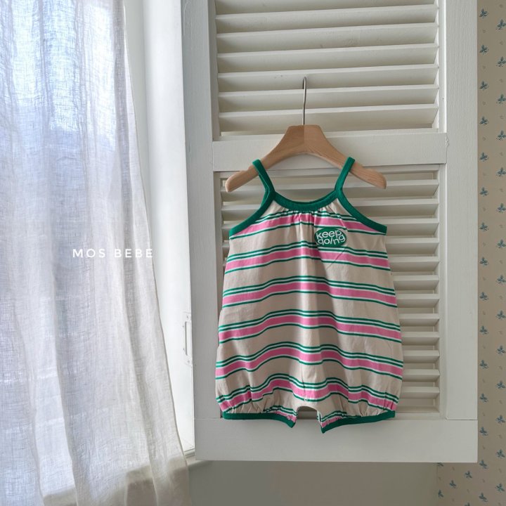 Mos Bebe - Korean Baby Fashion - #onlinebabyboutique - Stripe Going Suit - 2