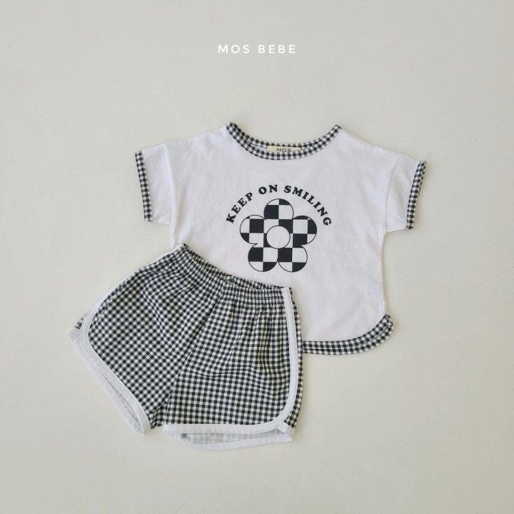 Mos Bebe - Korean Baby Fashion - #onlinebabyboutique - Check Top Bottom Set - 10