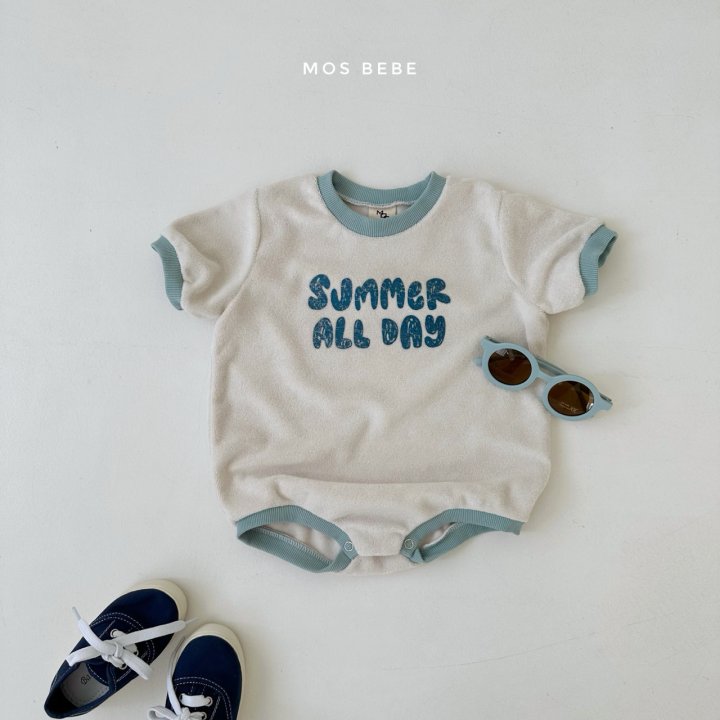 Mos Bebe - Korean Baby Fashion - #onlinebabyboutique - Summer Terry Suit - 4