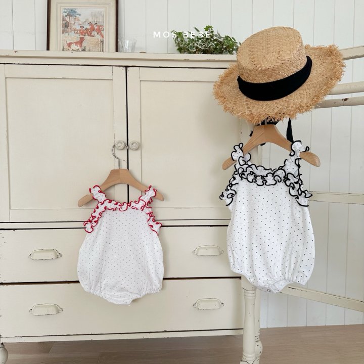 Mos Bebe - Korean Baby Fashion - #onlinebabyshop - Dot Frill Suit - 2