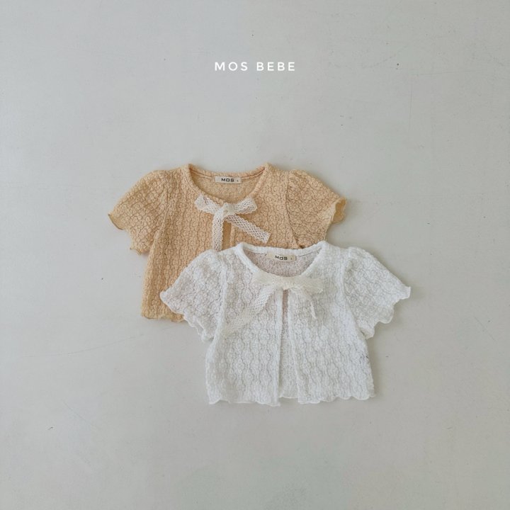 Mos Bebe - Korean Baby Fashion - #onlinebabyshop - Scone Short Sleeve Cardigan - 9