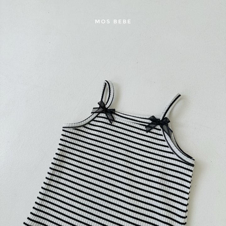 Mos Bebe - Korean Baby Fashion - #onlinebabyshop - Lily Ribbon Sleeveless - 5