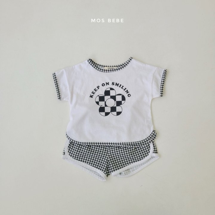 Mos Bebe - Korean Baby Fashion - #onlinebabyshop - Check Top Bottom Set - 11