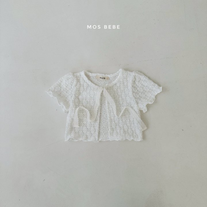 Mos Bebe - Korean Baby Fashion - #smilingbaby - Scone Short Sleeve Cardigan - 10