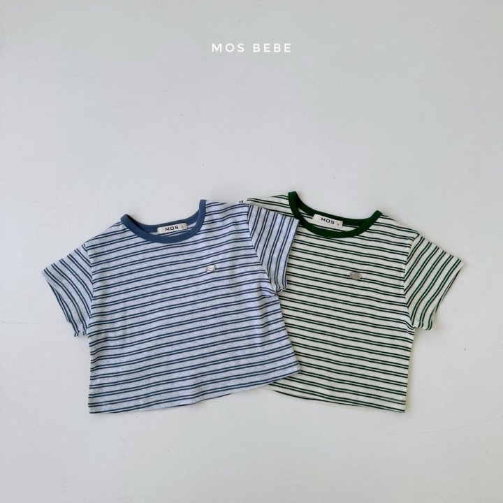 Mos Bebe - Korean Baby Fashion - #smilingbaby - Stripe Bank Tee