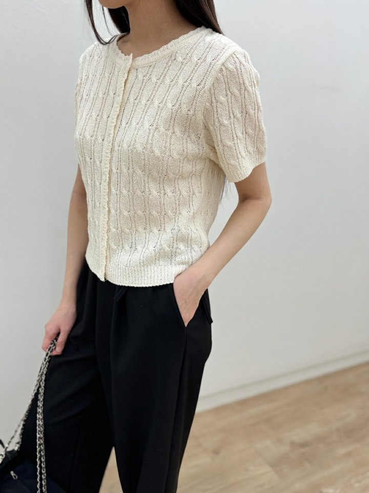 Most - Korean Women Fashion - #momslook - Pay Twist Cardigan