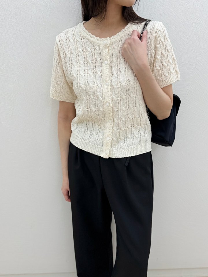 Most - Korean Women Fashion - #momslook - Pay Twist Cardigan - 3