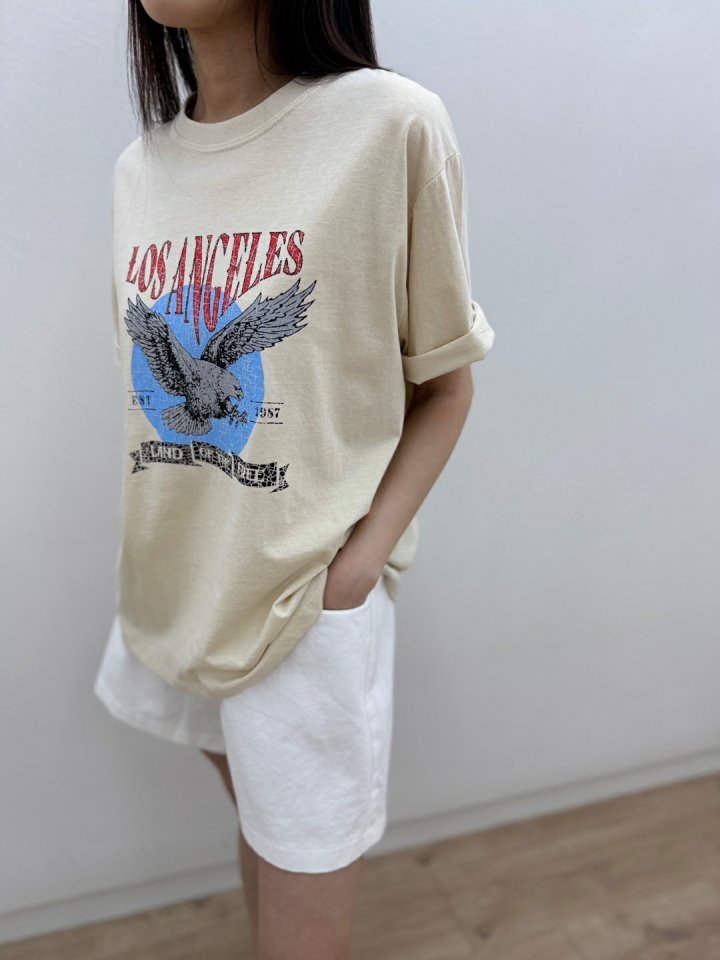 Most - Korean Women Fashion - #momslook - Eagles Tee - 5