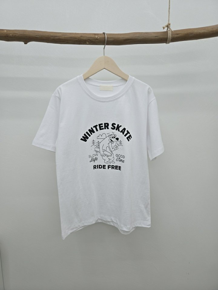 Most - Korean Women Fashion - #vintageinspired - Winter Bear Tee - 2