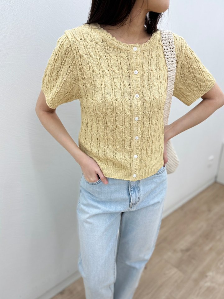 Most - Korean Women Fashion - #womensfashion - Pay Twist Cardigan - 8