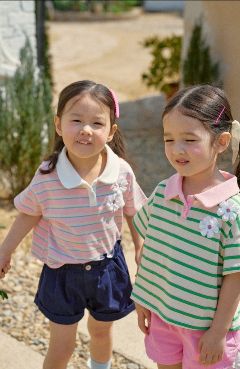Mumunbaba - Korean Children Fashion - #Kfashion4kids - Vien Collar Tee