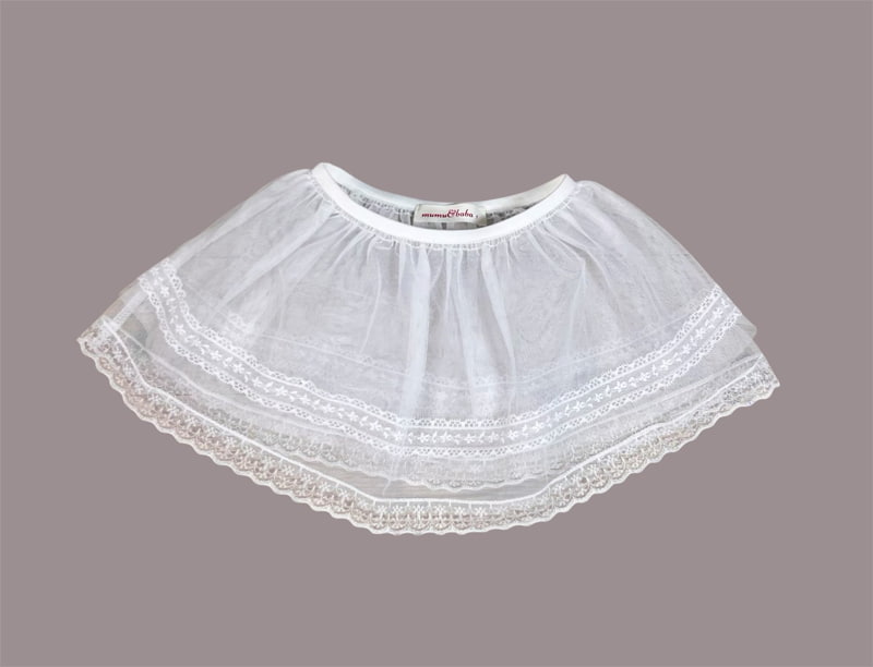 Mumunbaba - Korean Children Fashion - #childofig - Milk Layered Skirt - 3