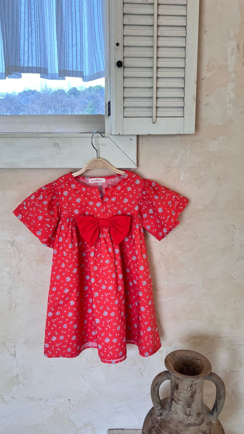 Mumunbaba - Korean Children Fashion - #designkidswear - Laura Red One-piece - 3