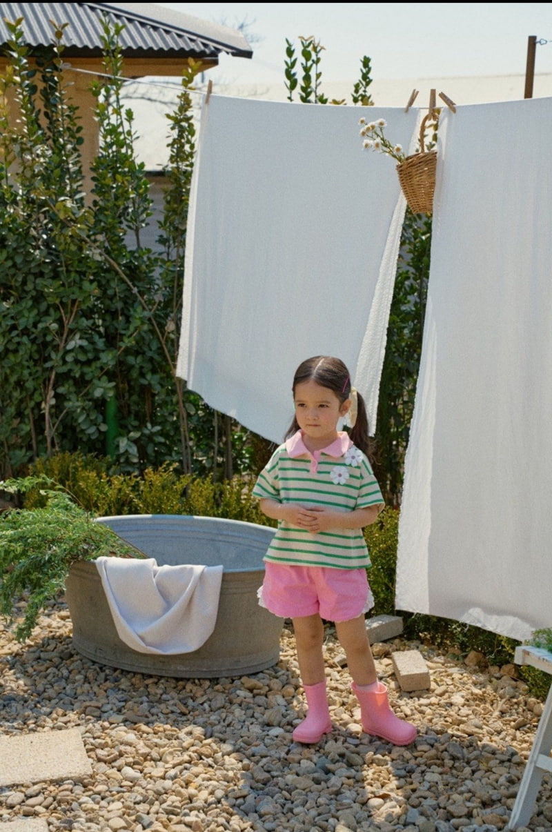 Mumunbaba - Korean Children Fashion - #fashionkids - Vien Collar Tee - 11