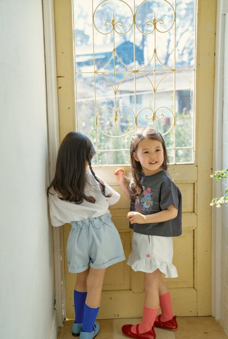 Mumunbaba - Korean Children Fashion - #kidsshorts - Shine Frill Pants - 8
