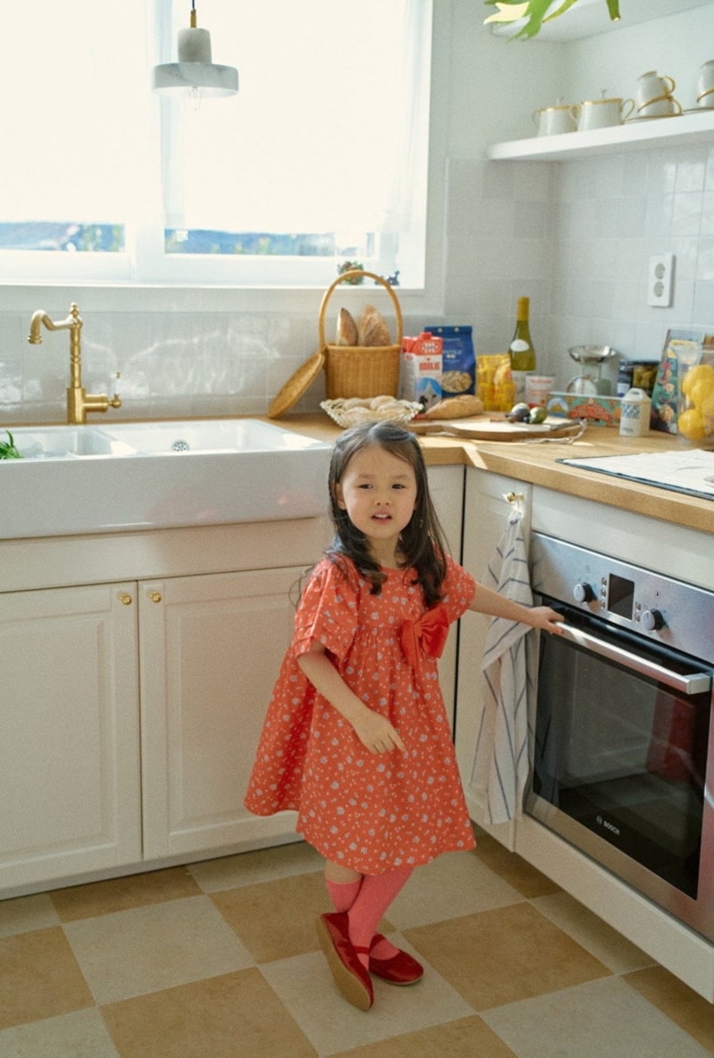 Mumunbaba - Korean Children Fashion - #magicofchildhood - Laura Red One-piece - 11