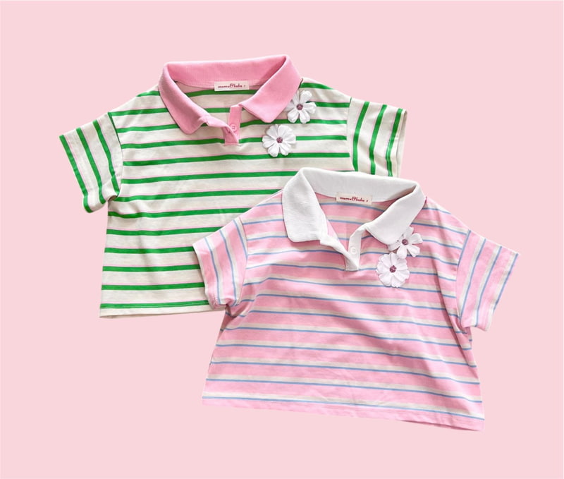 Mumunbaba - Korean Children Fashion - #magicofchildhood - Vien Collar Tee - 3