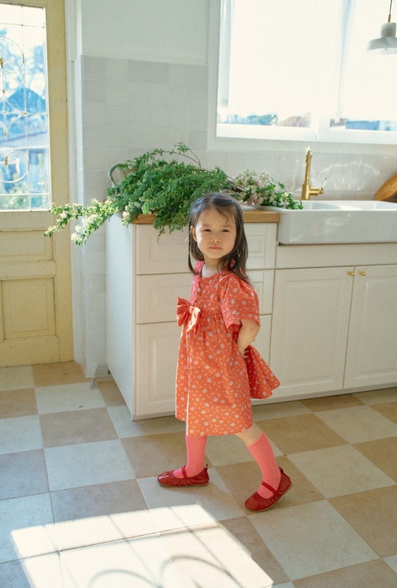Mumunbaba - Korean Children Fashion - #minifashionista - Laura Red One-piece - 12