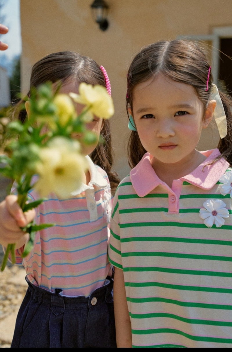Mumunbaba - Korean Children Fashion - #magicofchildhood - Vien Collar Tee - 4