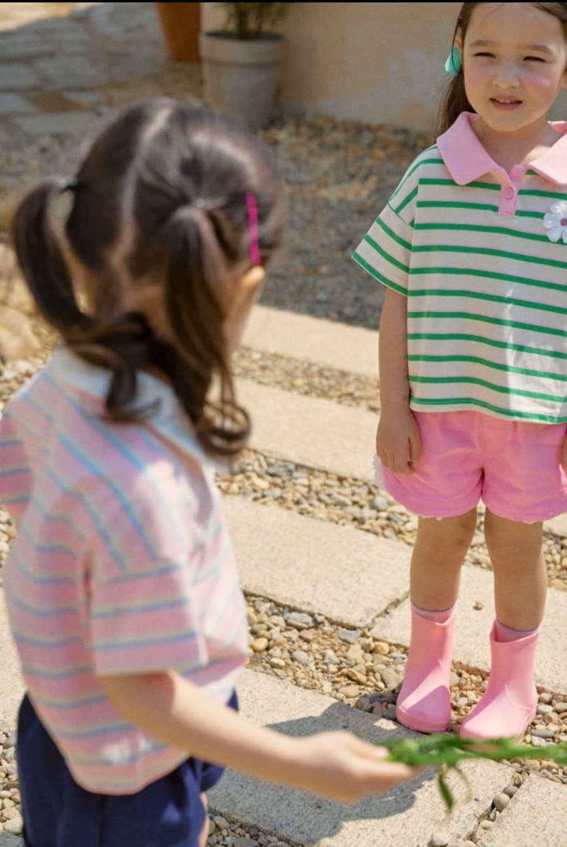 Mumunbaba - Korean Children Fashion - #prettylittlegirls - Vien Collar Tee - 5