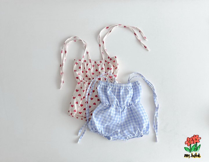 My Bebe - Korean Baby Fashion - #babyboutique - Sleeveless Jumpsuit