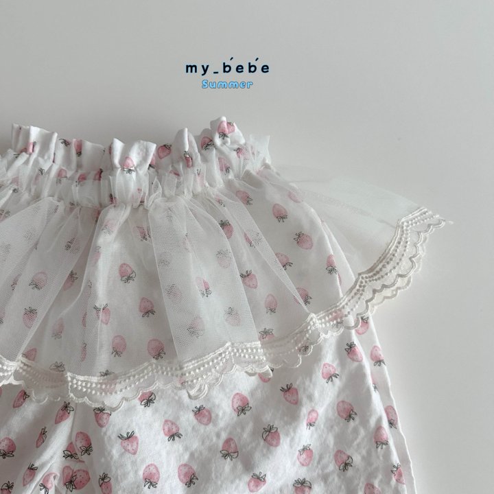 My Bebe - Korean Baby Fashion - #babyboutique - Lace Sausage Pants - 9
