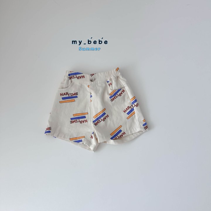 My Bebe - Korean Baby Fashion - #babyboutique - Printed Shorts - 7