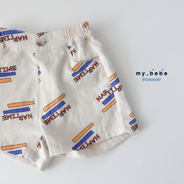 My Bebe - Korean Baby Fashion - #babyboutique - Printed Shorts - 8