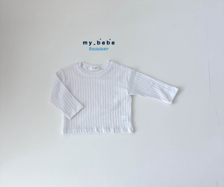 My Bebe - Korean Baby Fashion - #onlinebabyshop - Cooling Long Sleeve Tee - 4
