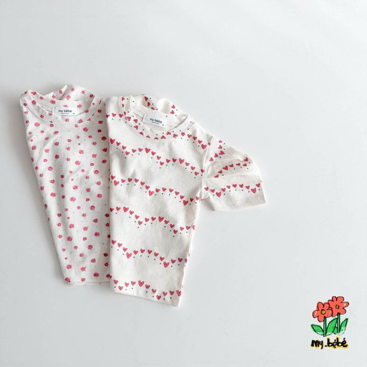 My Bebe - Korean Baby Fashion - #babyboutique - Puff Sleeve Tee - 2