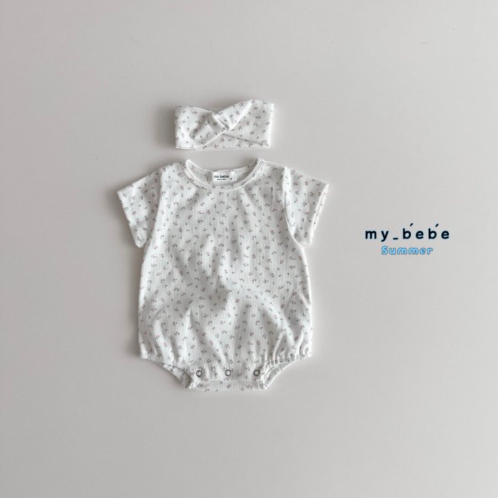 My Bebe - Korean Baby Fashion - #babyboutiqueclothing - Hairband Suit Set - 5