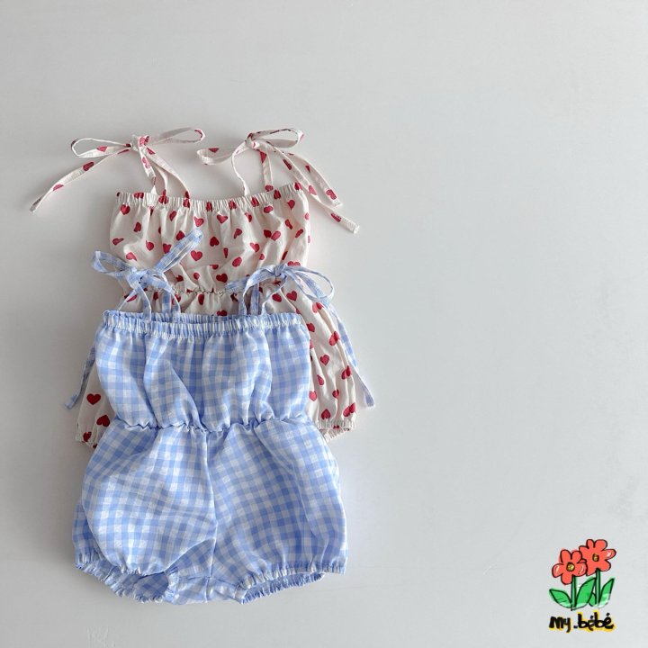 My Bebe - Korean Baby Fashion - #babyboutiqueclothing - Sleeveless Jumpsuit - 2