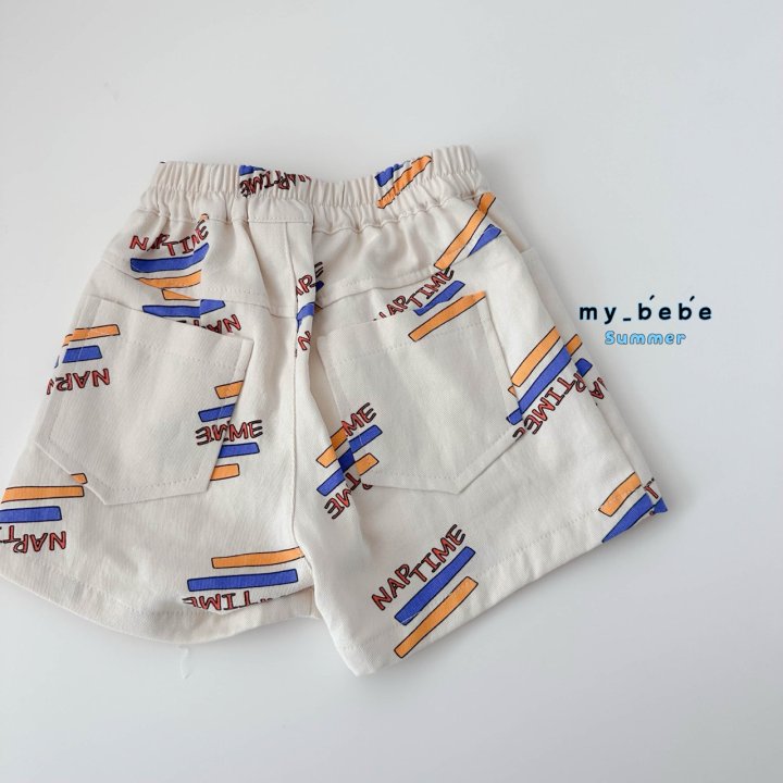 My Bebe - Korean Baby Fashion - #babyboutiqueclothing - Printed Shorts - 9