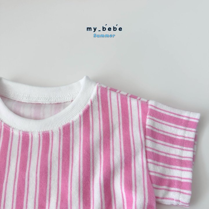 My Bebe - Korean Baby Fashion - #babyboutiqueclothing - Terry Top Bottom Set - 11