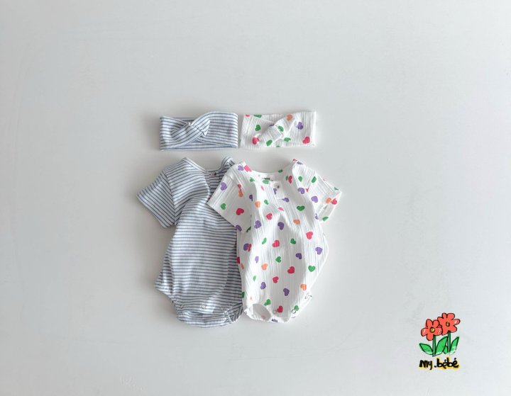 My Bebe - Korean Baby Fashion - #babyboutiqueclothing - Tight Suit Set - 4