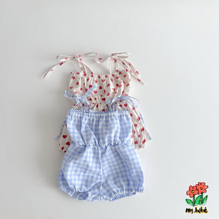 My Bebe - Korean Baby Fashion - #babyclothing - Sleeveless Jumpsuit - 3