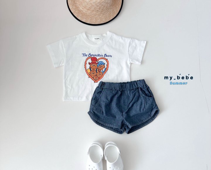 My Bebe - Korean Baby Fashion - #babyclothing - Bear Tee - 8