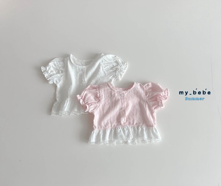 My Bebe - Korean Baby Fashion - #babyclothing - Lace Blouse