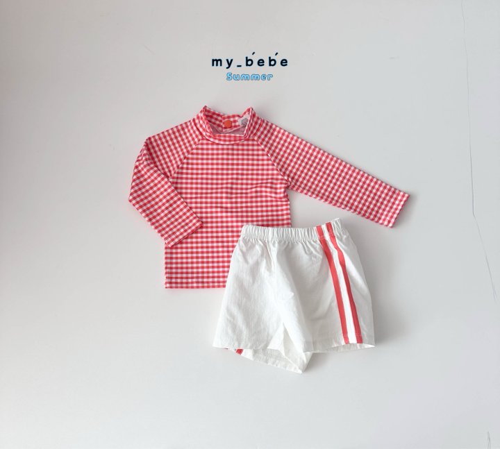 My Bebe - Korean Baby Fashion - #babyclothing - Rash Guard Shorts Set - 9