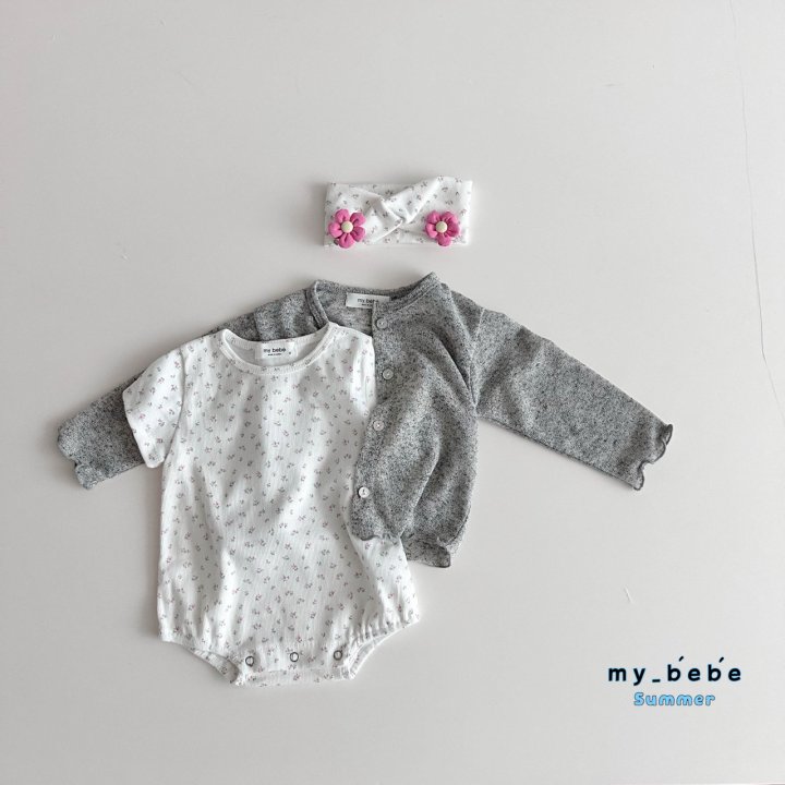 My Bebe - Korean Baby Fashion - #babyfashion - Hairband Suit Set - 7