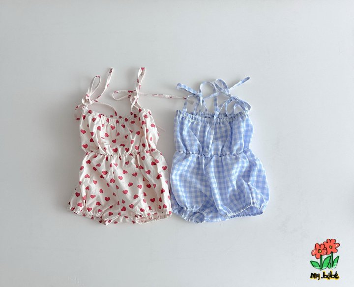 My Bebe - Korean Baby Fashion - #babyclothing - Sleeveless Jumpsuit - 4