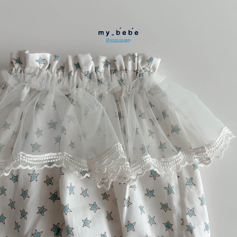My Bebe - Korean Baby Fashion - #babyfashion - Lace Sausage Pants - 12