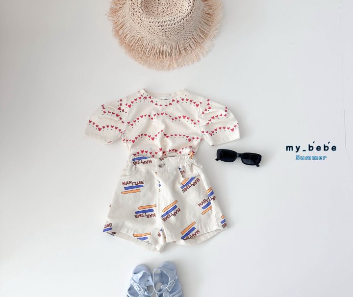 My Bebe - Korean Baby Fashion - #babyfashion - Printed Shorts - 11