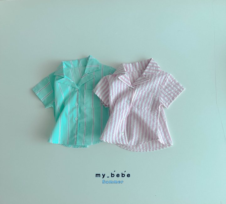 My Bebe - Korean Baby Fashion - #babyclothing - Collar Shirt - 4
