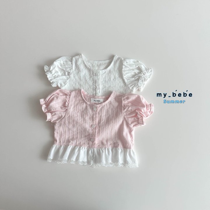 My Bebe - Korean Baby Fashion - #babyfashion - Lace Blouse - 2