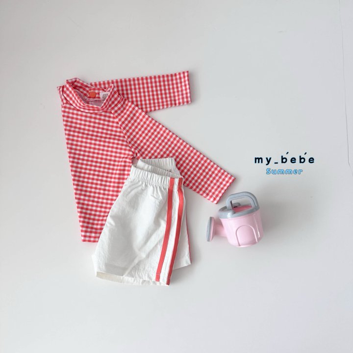 My Bebe - Korean Baby Fashion - #babyfever - Rash Guard Shorts Set - 11