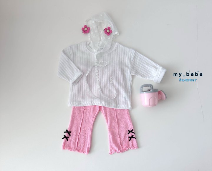 My Bebe - Korean Baby Fashion - #babygirlfashion - Cooling Long Sleeve Tee - 10